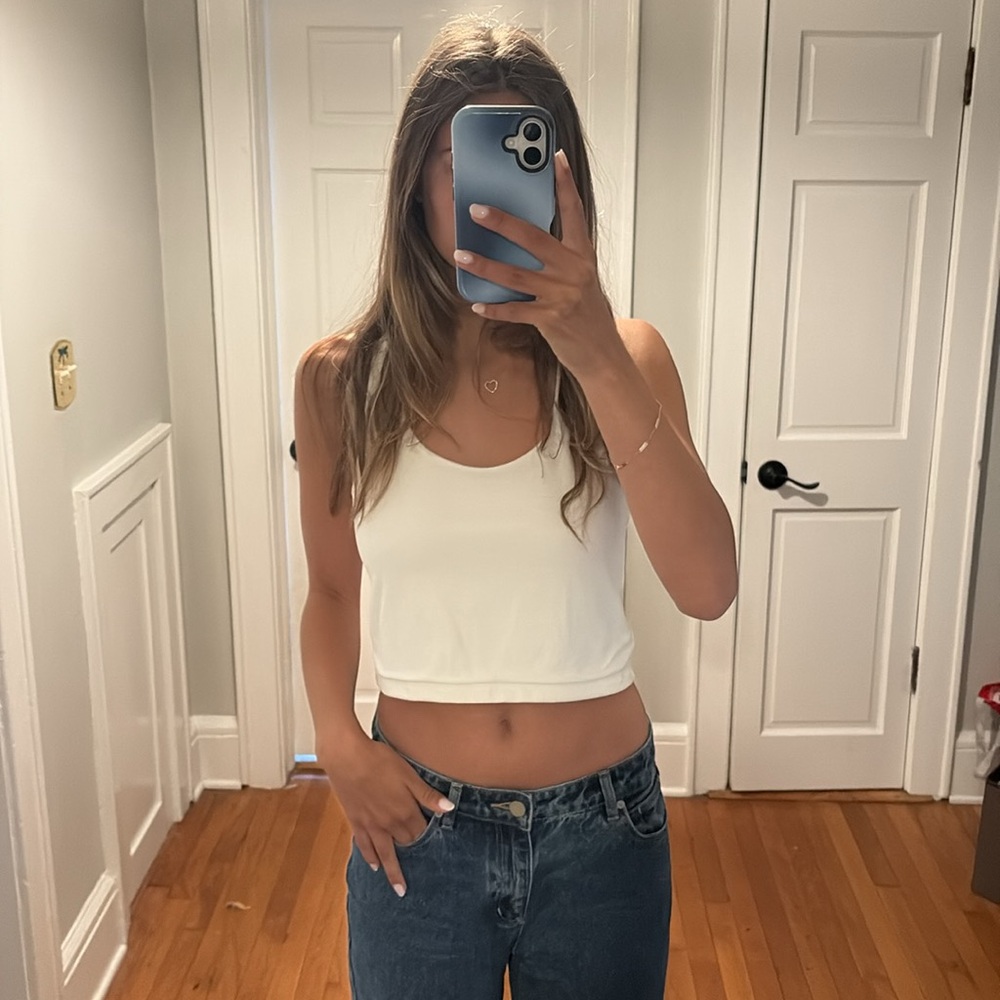 White Abercrombie and Fitch soft collection very thick material